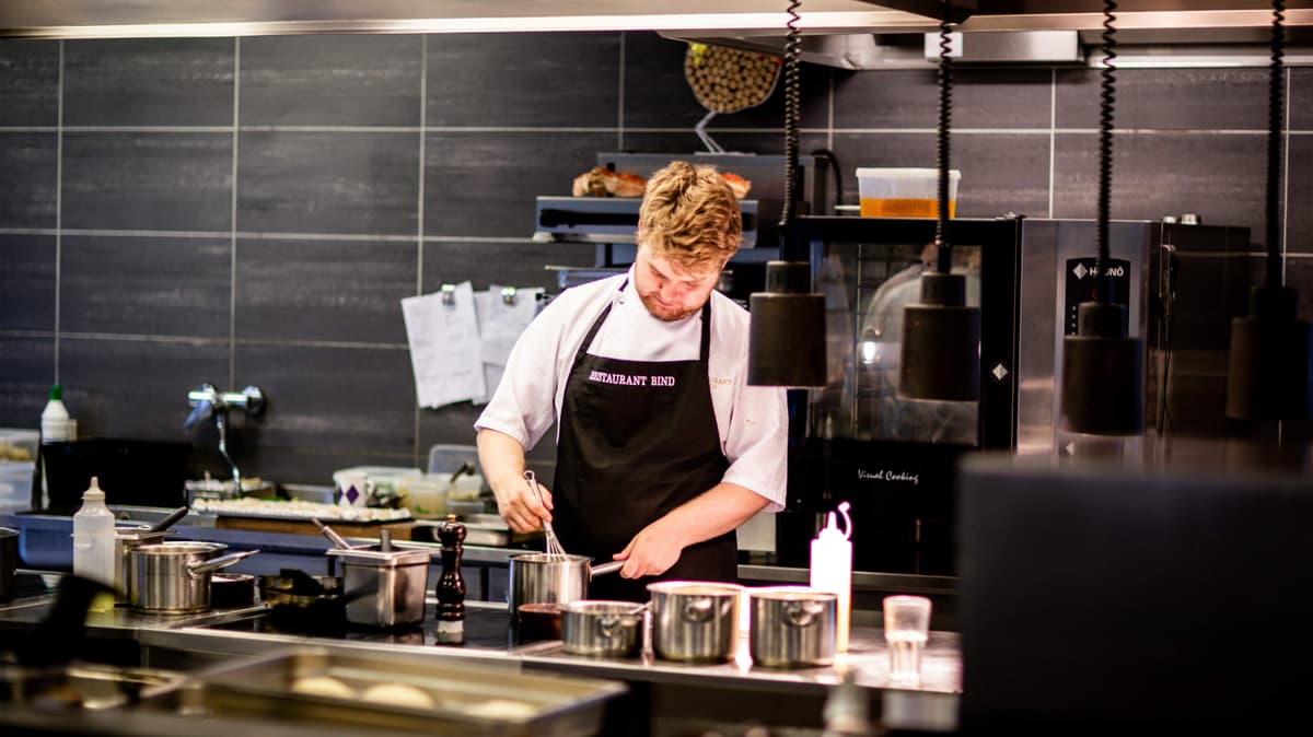 Chef preparing food